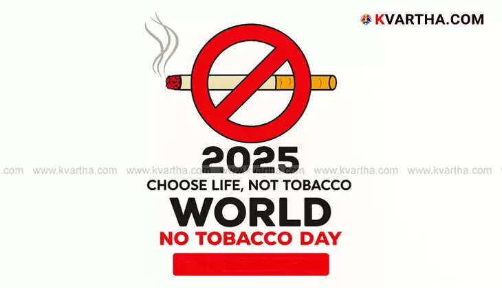 A visual representing World No Tobacco Day with a message against smoking.