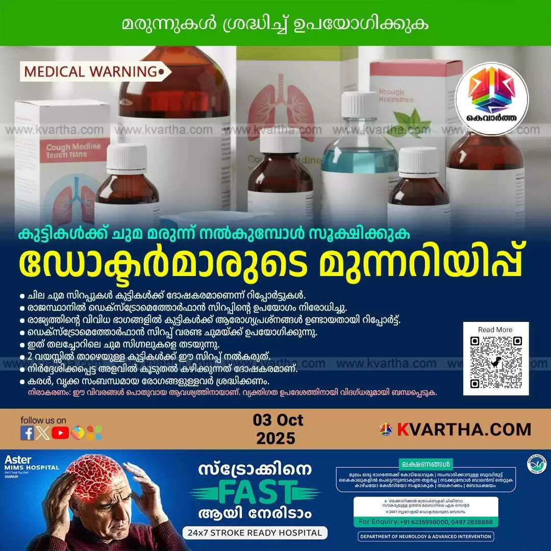 dextromethorphan cough syrup ban rajasthan child health
