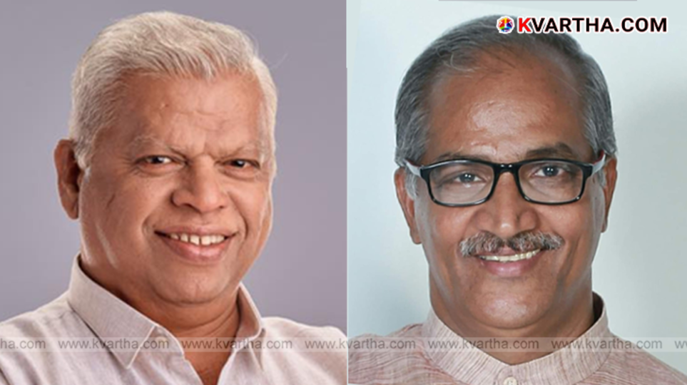 MV Jayarajan and C Sadananthan, two political leaders from Kerala