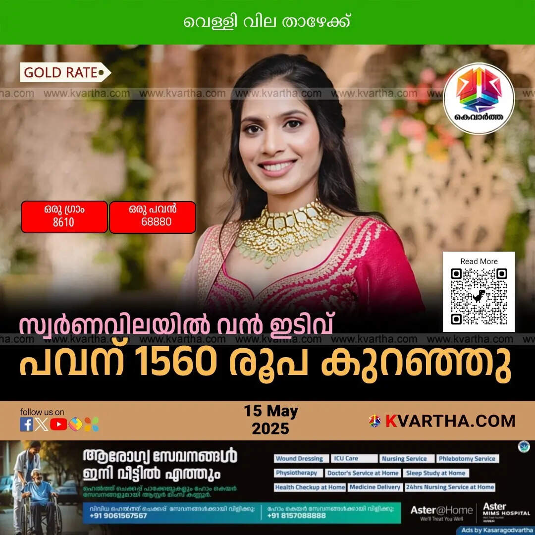 Bride Representing Kerala Gold Rate May 15