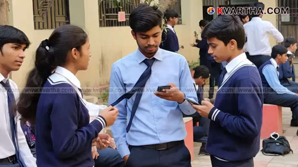 Students waiting for exam results.