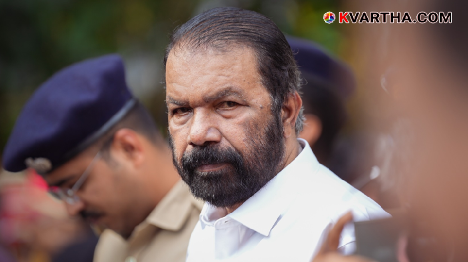 Kerala Minister V. Sivankutty giving a speech.