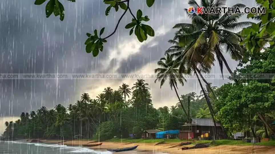 Heavy rain in Kerala, monsoon season