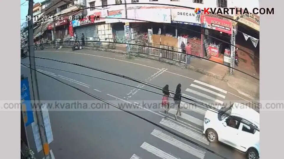 Children escape with minor injuries after being hit by car in Cherupuzha