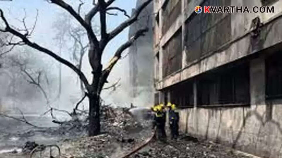 Debris at an aircraft crash site.