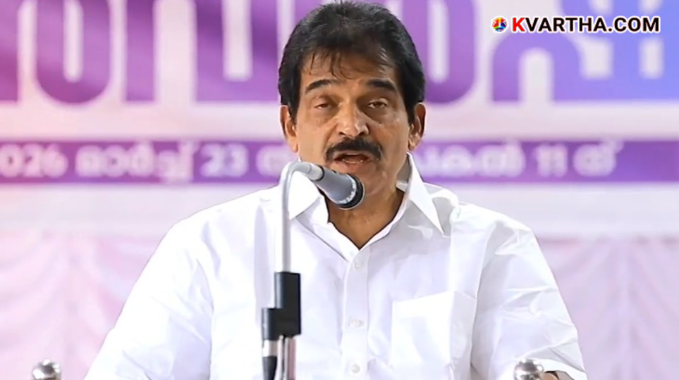  K.C. Venugopal MP addressing the media during the 2026 Kerala Assembly Election campaign.