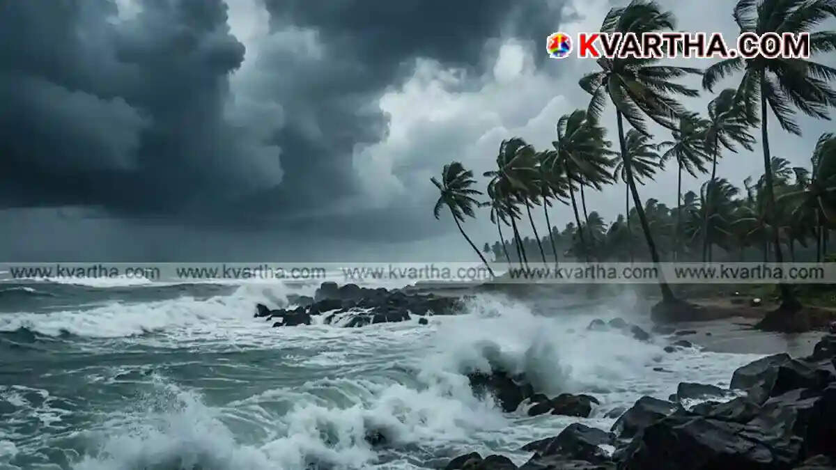 Representational image reflecting heavy rain yellow alert and sea incursion warning in Kerala