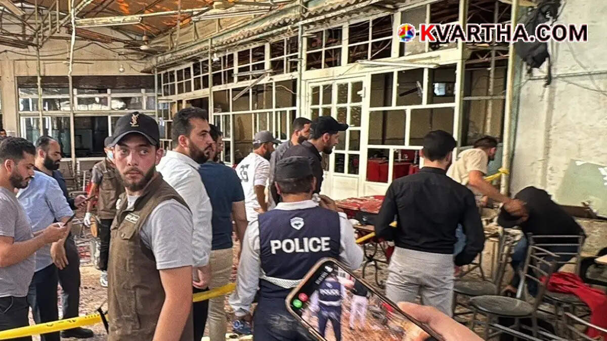  Aftermath of the bomb blast in Damascus