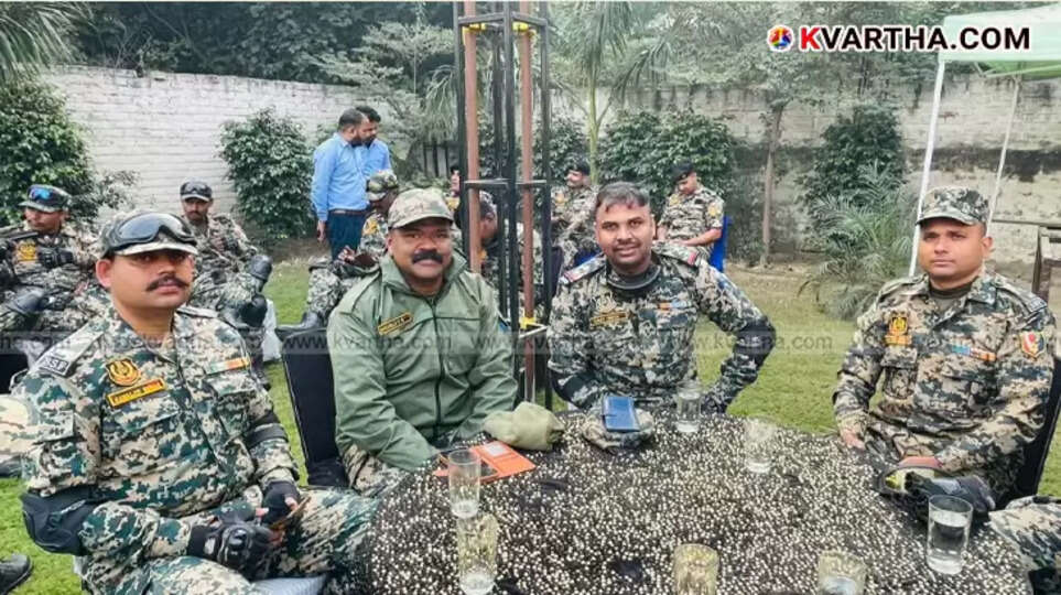 BSF Director General flagging off the motorcycle rally in Jammu.