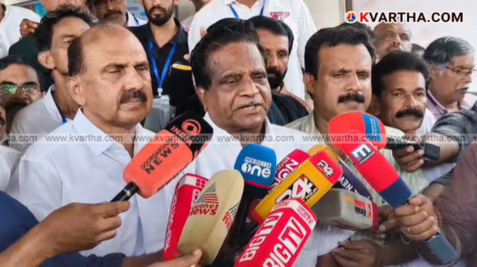 Appointed Thaliparamba TK Govindan Master holding a press conference in Kannur.