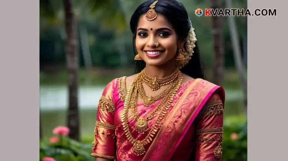 Traditional Kerala gold jewelry