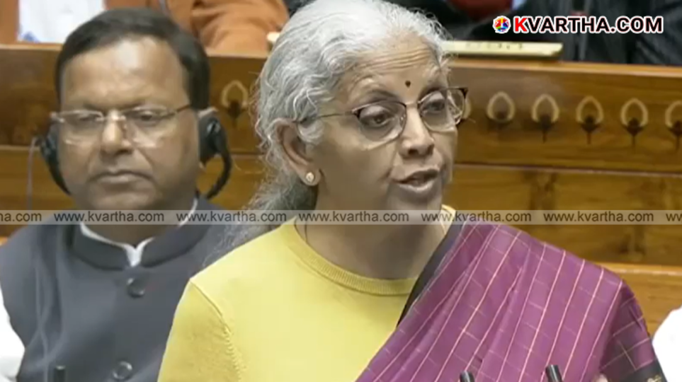 Finance Minister Nirmala Sitharaman holding budget documents.