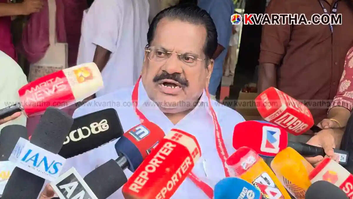 Image of E P Jayarajan reacting to ED summons against Pinarayi Vijayan