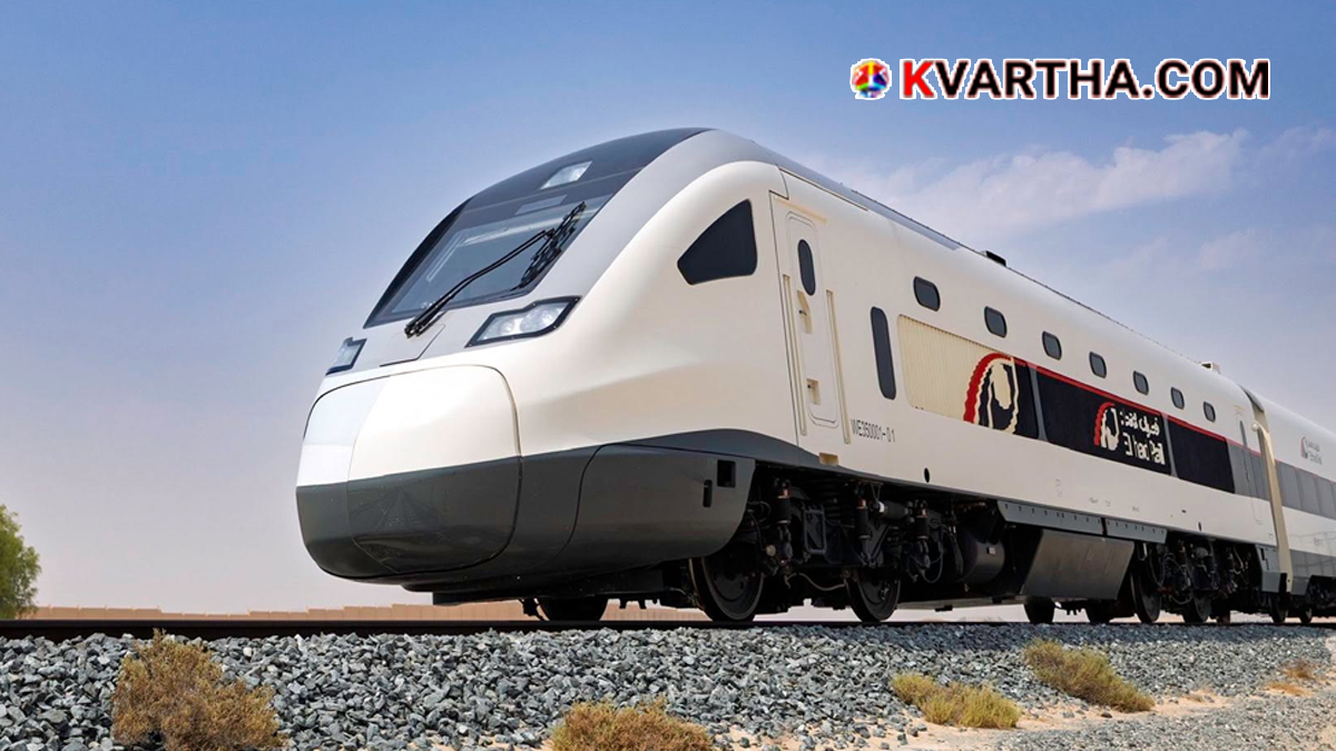 Etihad Rail passenger train in UAE
