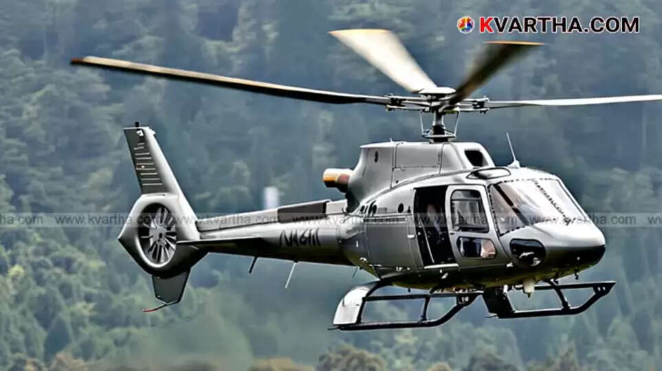 Wreckage of helicopter after crash near Kedarnath, Uttarakhand