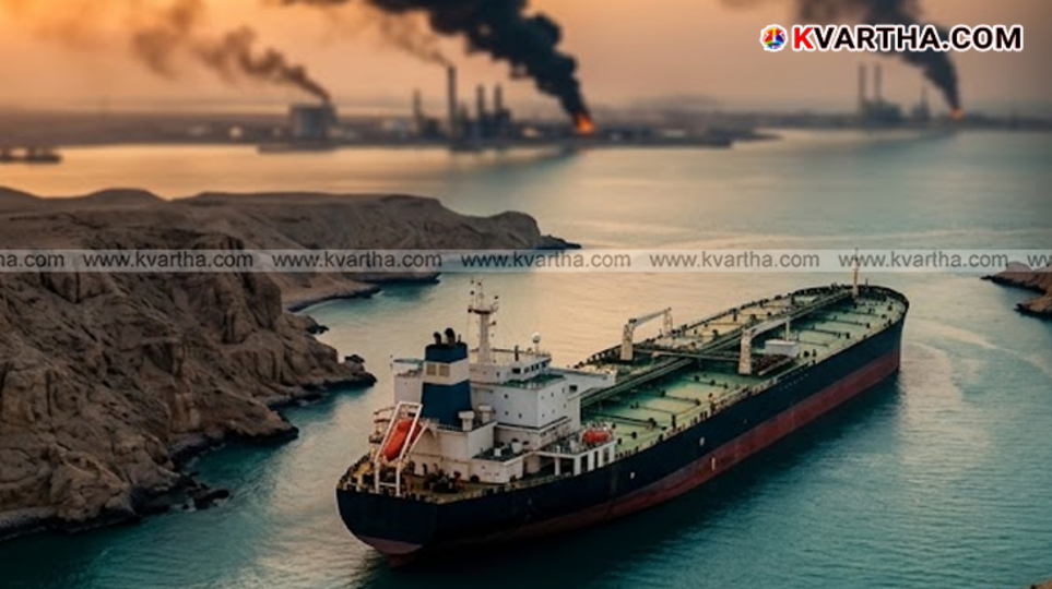 Graphical representation of rising oil prices and falling stock markets due to the 2026 Middle East conflict.