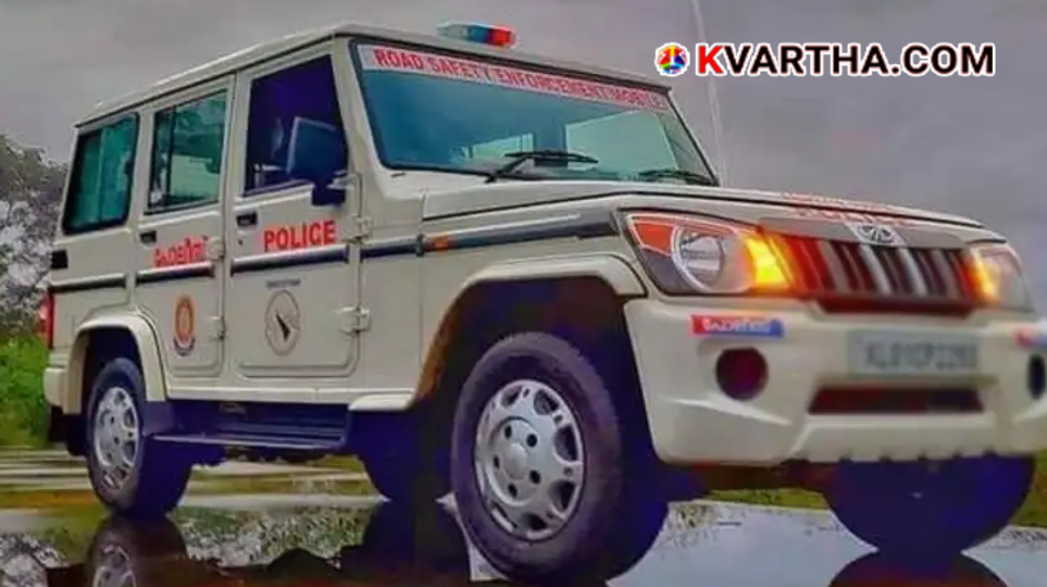 Conceptual image of Kerala police investigation vehicle.