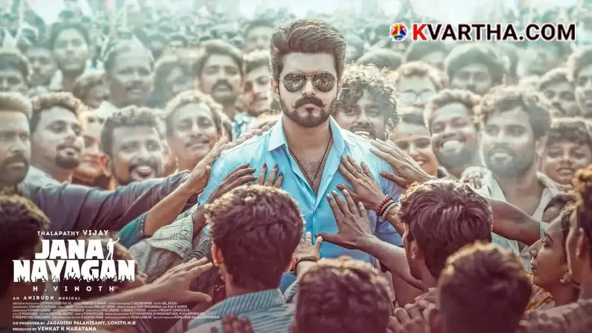 Actor and Chief Minister Thalapathy Vijay in a still from his final movie Jananayakan