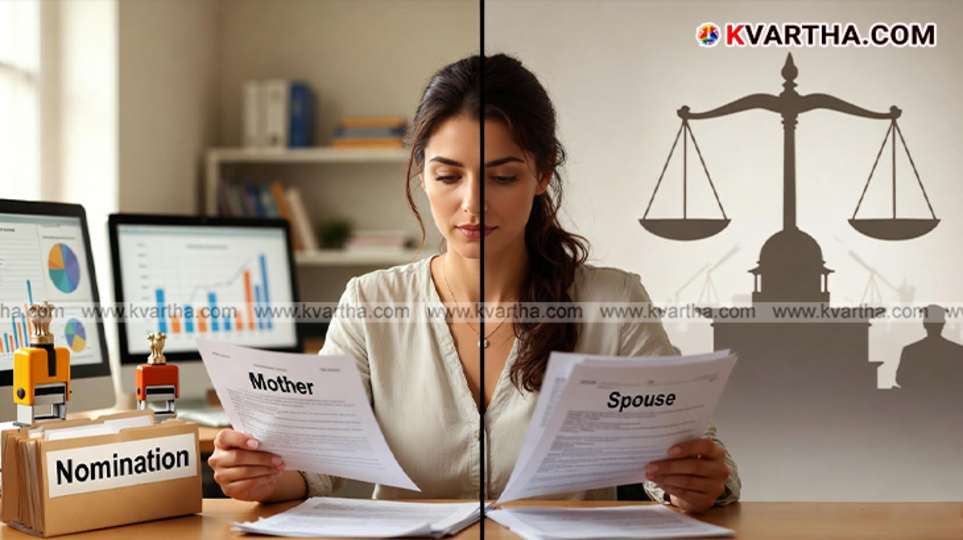  Illustration of a PF nomination form and marriage