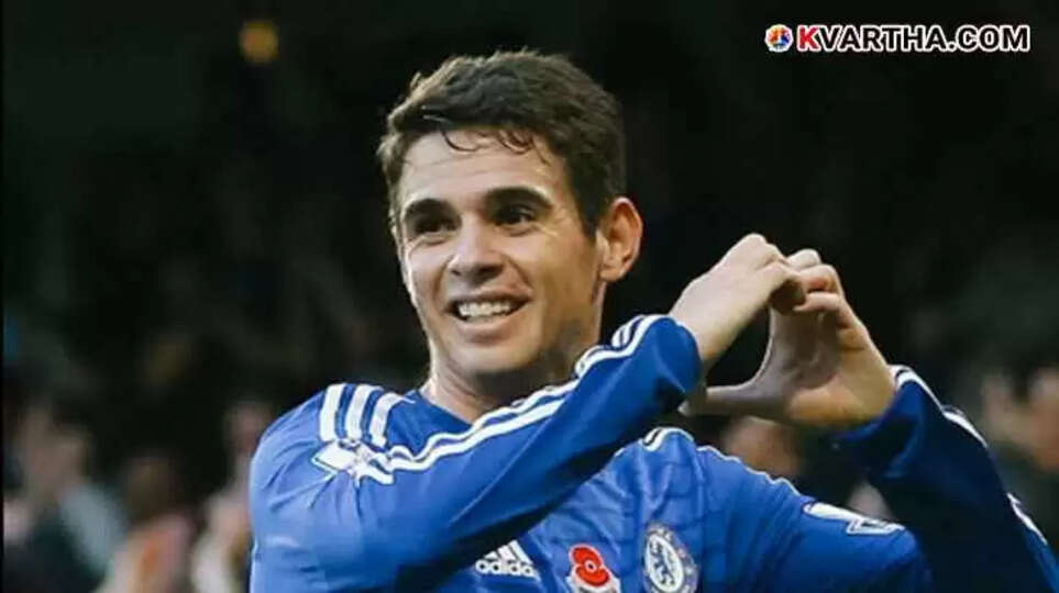 Former Chelsea and Brazil footballer Oscar in action on the field.
