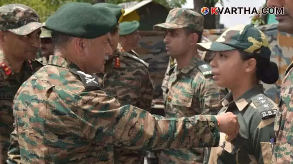 Group of BSF women soldiers in uniform, representing strength and valor.