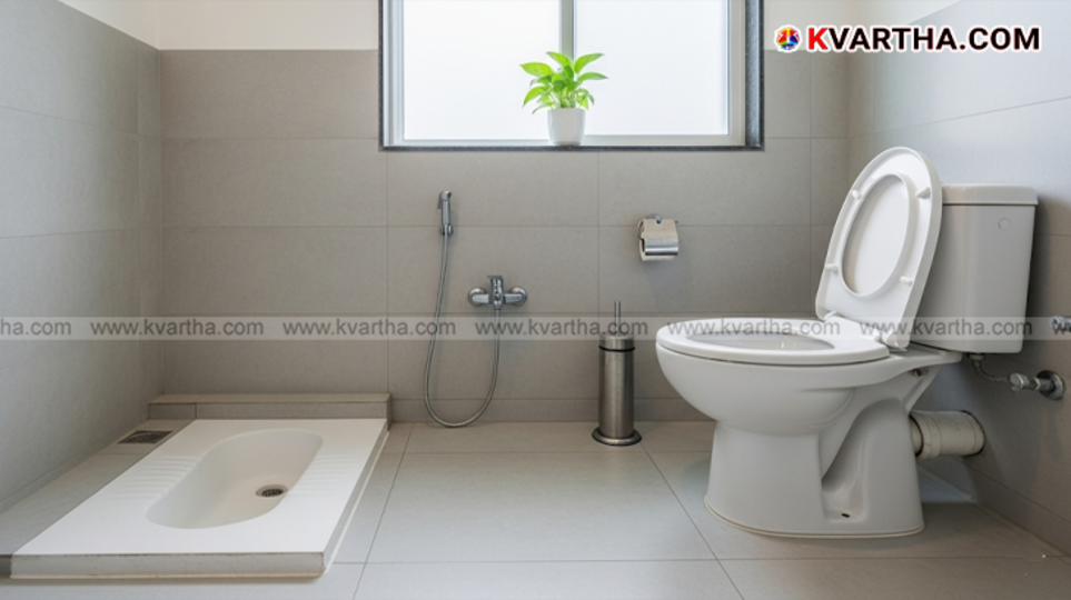 Comparison of Indian and Western toilet health benefits.