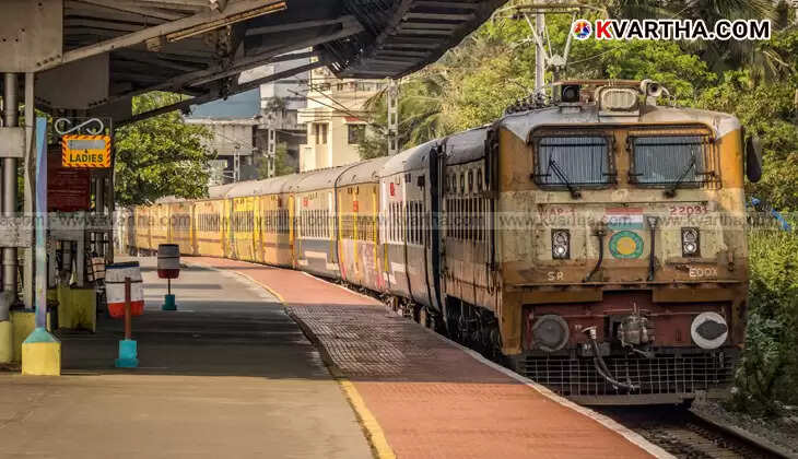 Additional sleeper coach attached to a Kerala express train during summer travel