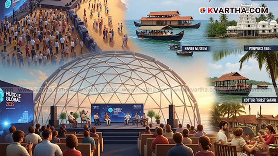Image of Kovalam beach, the venue for Huddle Global 2025.