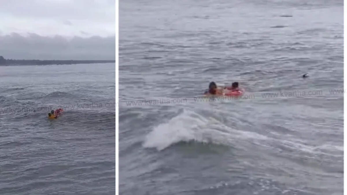 two fishermen rescued from drowning at chootad beach