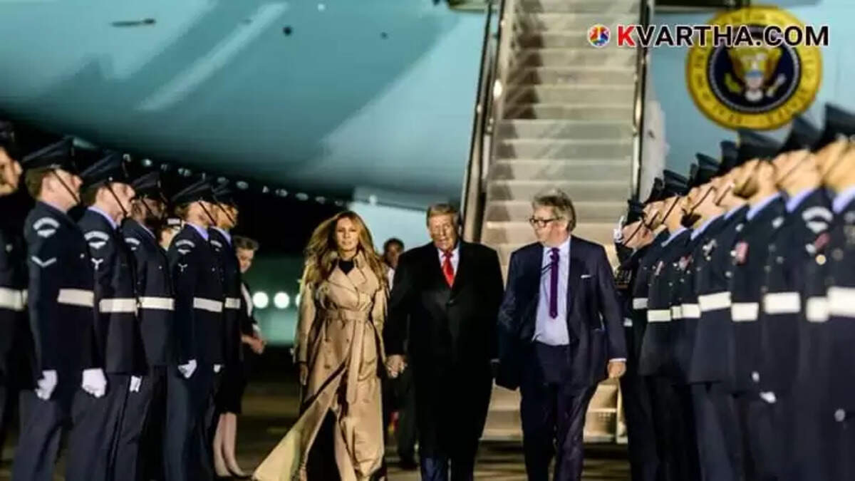 US President Donald Trump's helicopter makes emergency landing in UK due to technical fault