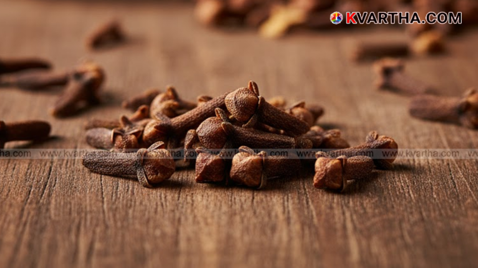 A heap of whole dried cloves, a spice.