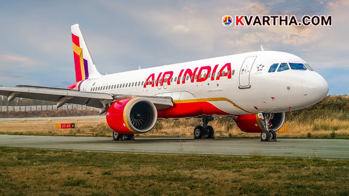 Air India airplane flying in the sky