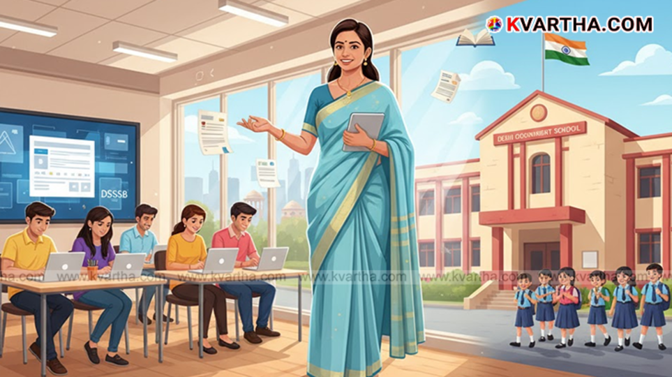 DSSSB teacher recruitment job notification Delhi
