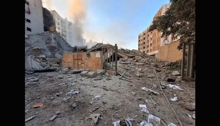 Destruction in Lebanon due to Israeli airstrikes