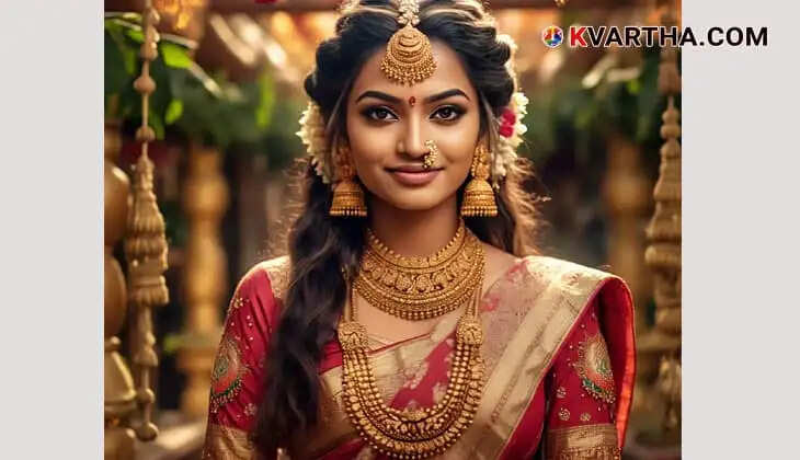  Bride Representing Gold Price Drops in Kerala; 240 Rupees Per Sovereign