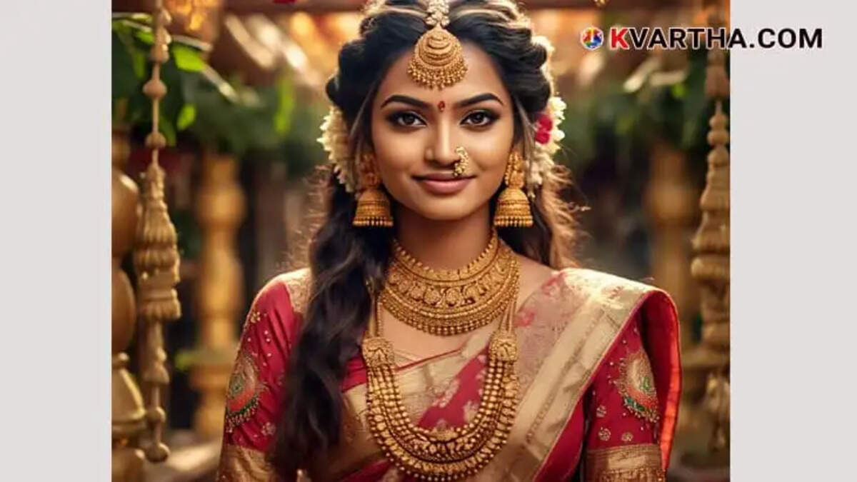  Bride Representing Gold Price Drops in Kerala; 240 Rupees Per Sovereign