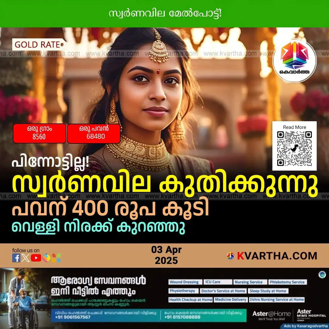 kerala gold price increase