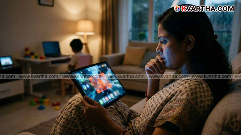 A child holding a smartphone with a dark-themed game interface representing Epstein Clicker.