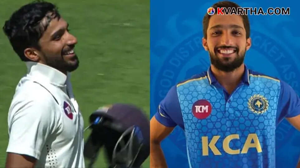 Mohammad Azharudheen playing for Kerala in Ranji Trophy, historic century