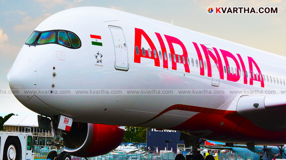 Air India Express flight at Kannur International Airport