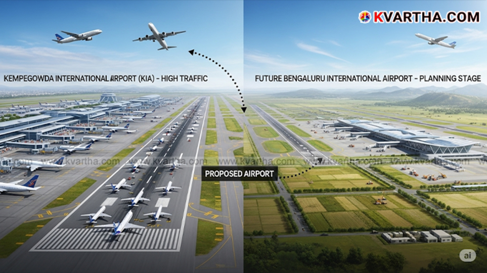 Aerial view of Bengaluru city