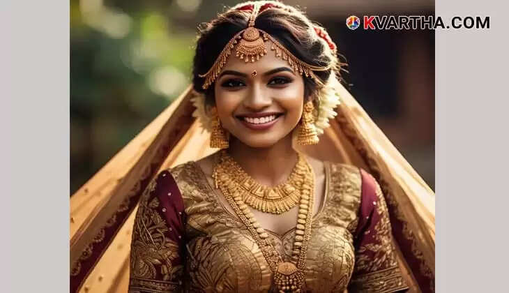 Bride Representing Gold Rate March 08 Kerala