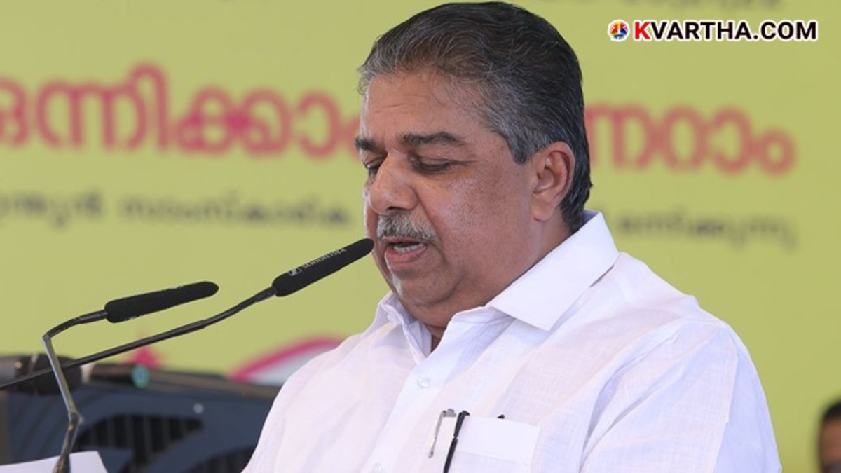 Kerala Minister Saji Cherian addressing a gathering.