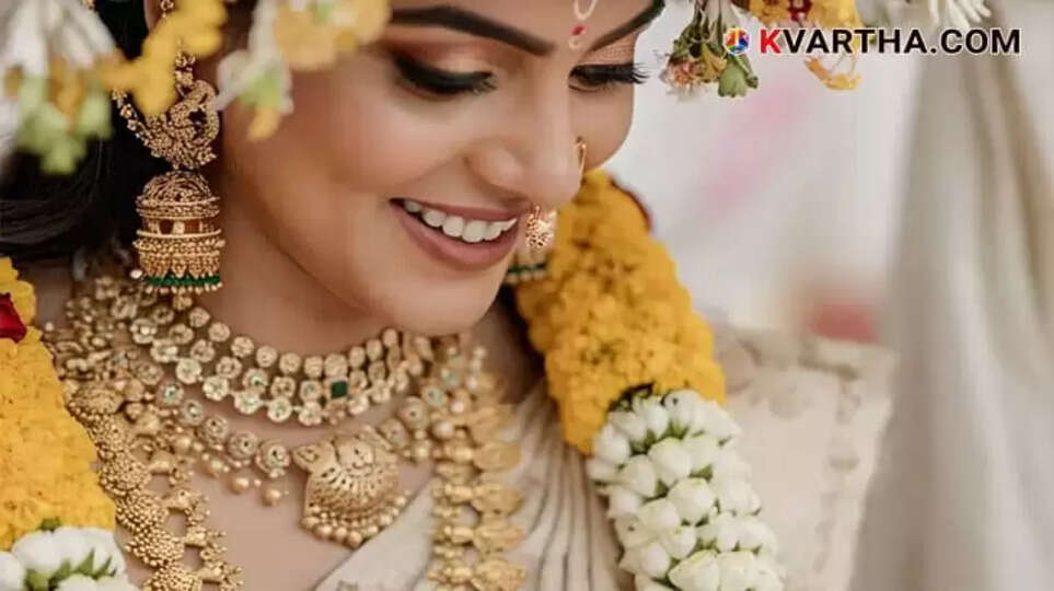 Bride Representing Kerala Gold Prce June 17