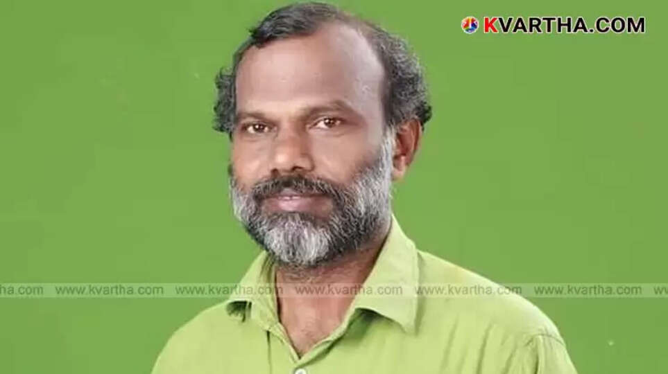 Portrait of Sreeraman Koyyon, a social activist.