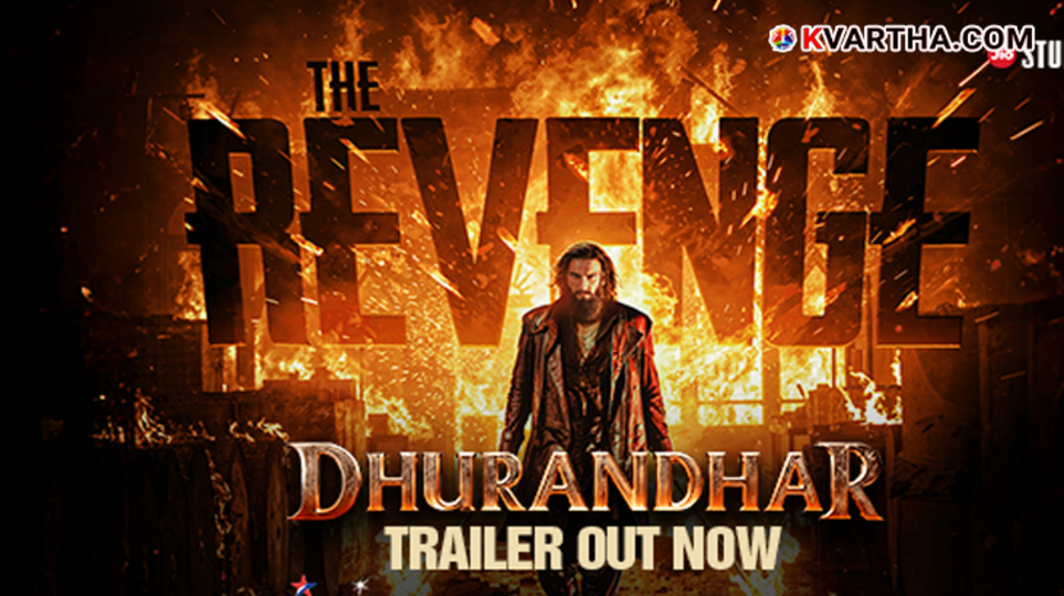 Ranveer Singh in a fierce action pose from the movie Dhurandhar Prathikaram