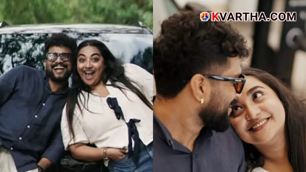 Conceptual image showing Bigg Boss fame Pooja Krishna with her new car