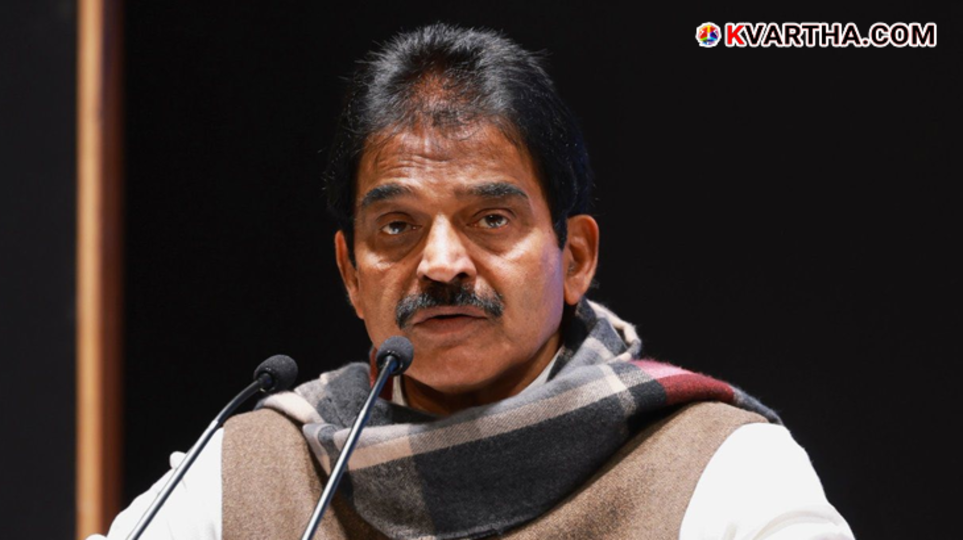 KC Venugopal MP addressing the media in New Delhi