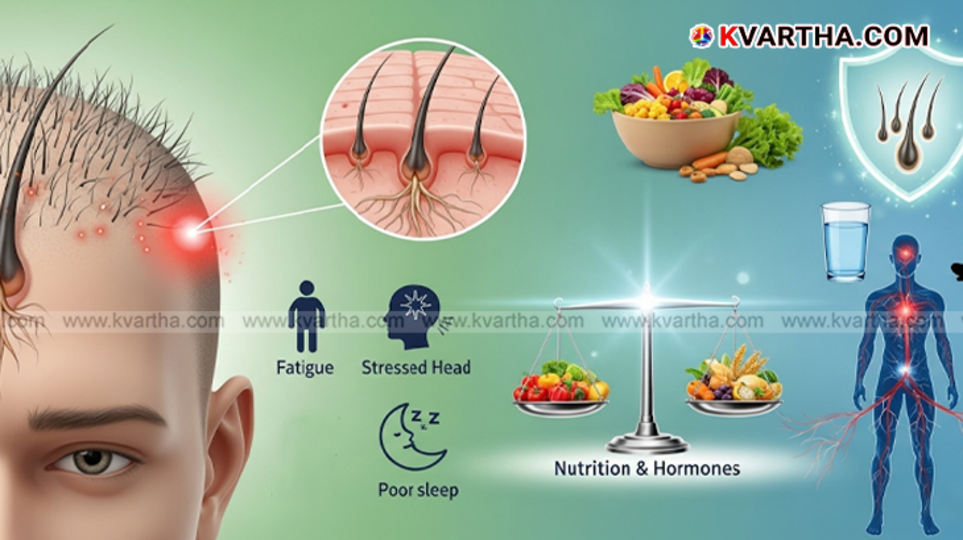 A photo of a person showing signs of hair loss.