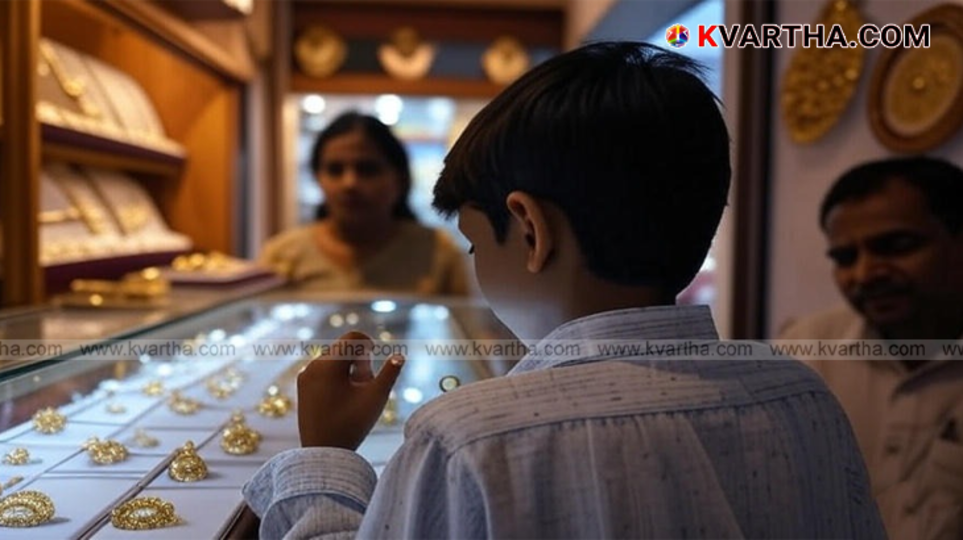 Boy holding a ring and a packet of Maggi noodles.